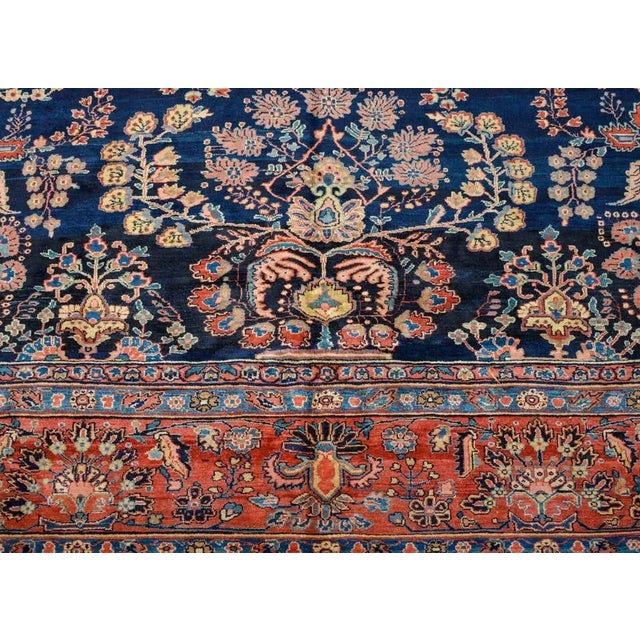 Textile Early 20th Century Mohajeran Rug For Sale - Image 7 of 11