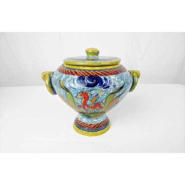 Italian Mid-Century Italian Jar & Lid For Sale - Image 3 of 12