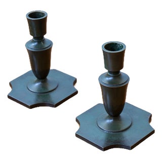 Model 55 Candlesticks from GAB, 1930s, Set of 2 For Sale