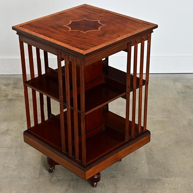 English 19th Century Mahogany Revolving Bookcase For Sale In Baton Rouge - Image 6 of 12