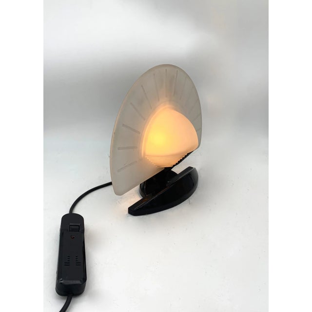 Murano Glass Table Lamp attributed to Mazzega, 1980s For Sale - Image 4 of 6