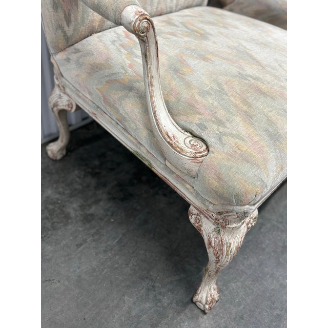 Late 20th Century Upholstered Quality Bergere Chairs- A Pair For Sale In Chicago - Image 6 of 9