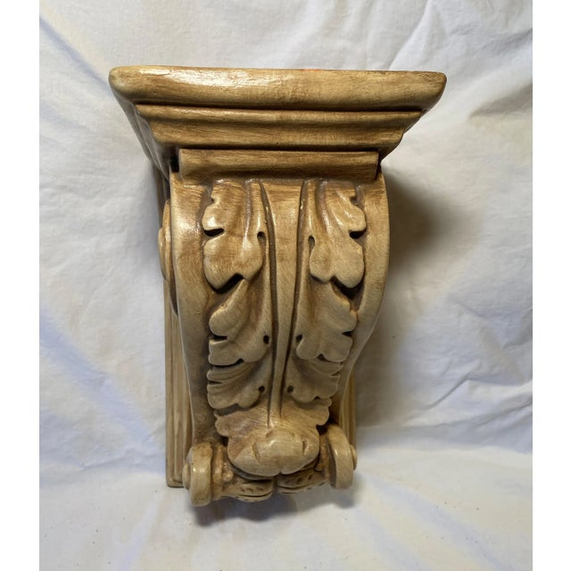 Wall Sconce made of composite resin. Vintage Showroom sample.