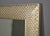 1970s Vintage French Mirror in Champagne With Textured Metal Frame For Sale - Image 5 of 10