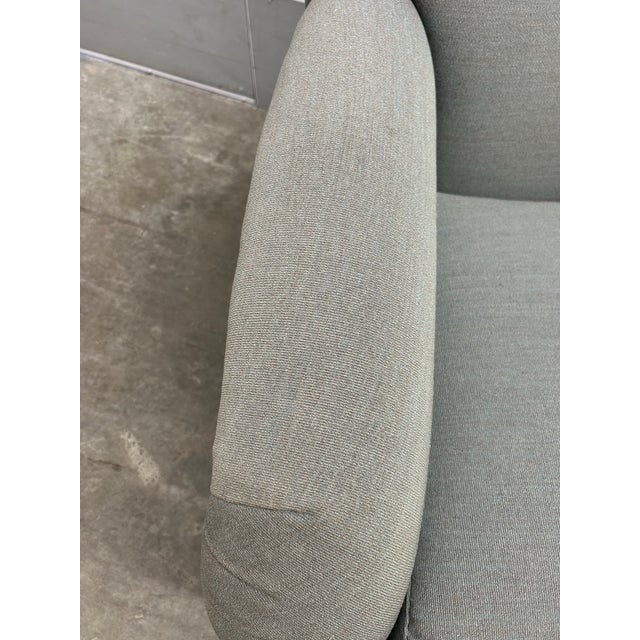 Vintage Upholstered Swivel Chair by Interior Craft For Sale In Philadelphia - Image 6 of 9