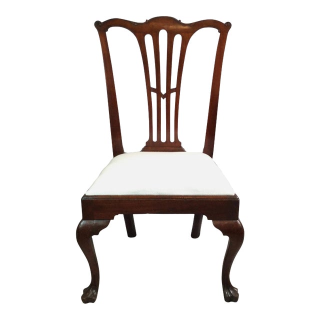 Period Tri Foot Mahogany Philadelphia Side Chair For Sale