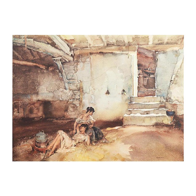 Two Gypsy Women By Sir William Russell Flint 1962 Chairish