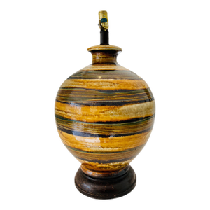 Mid 20th Century Mid-Century Modern Lava Drip Glaze Table Lamp
