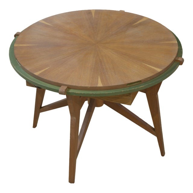 Oak Games Table, 1940s For Sale