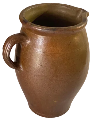Brown Stoneware Jug, France, 1960s