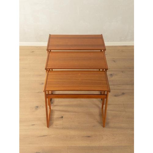 Brown Vintage Danish Stacking Tables, 1960s, Set of 3 For Sale - Image 8 of 11