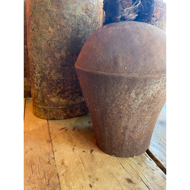Set of 6 Antique Copper Yak Bells For Sale In San Francisco - Image 6 of 12