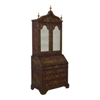 Maitland Smith Chinoiserie Decorated Secretary Desk For Sale