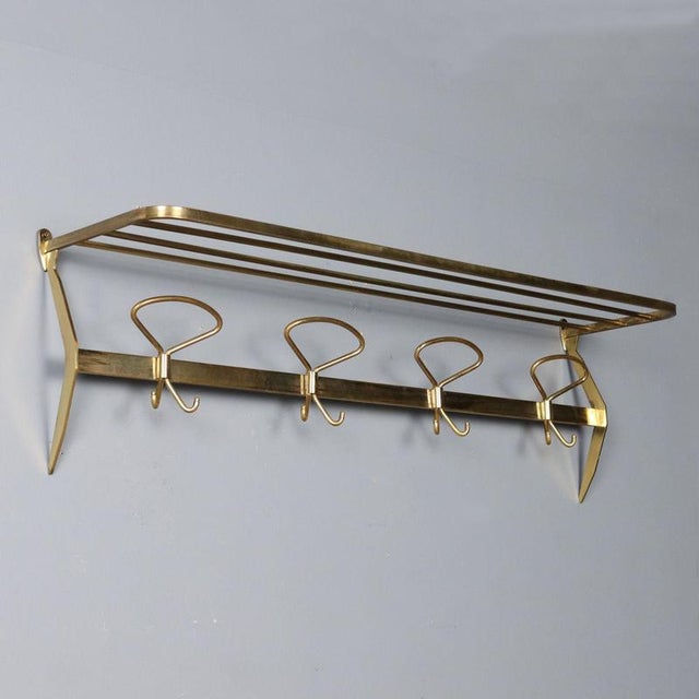 Brass Coat Rack, 1950s For Sale - Image 9 of 9