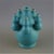 1950s Turquoise Celadon Multi-Spout Gourd Ceramic Vase, Chinese Five Blessings Vase For Sale - Image 5 of 5