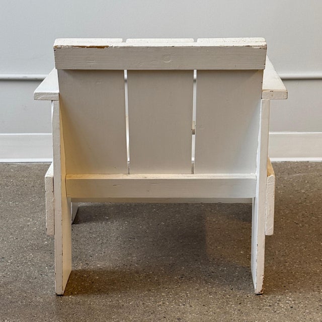 White Mid 20th Century Early Crate Chair by Gerrit Rietveld For Sale - Image 8 of 10