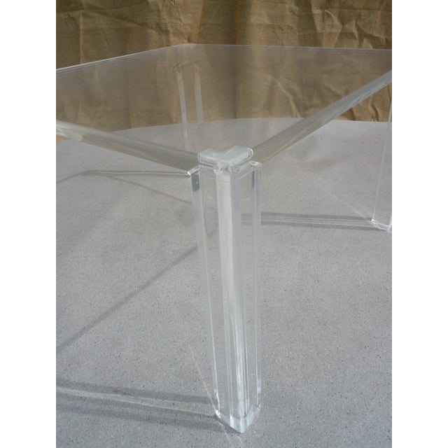 Coffee Table in Acrylic Glass, 1990s For Sale - Image 4 of 6