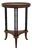 Baker Faux Bamboo Round Accent Table For Sale