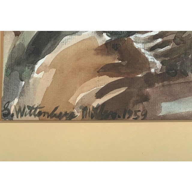 1959 Mid-Century Portrait Painting of a Black Man in Hat For Sale - Image 4 of 7