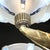 Art Deco Brass Petitot Chandelier W/ Glass Rods & Opalescent Glass Shades For Sale - Image 18 of 18