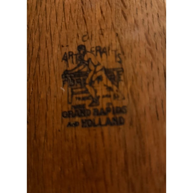 This is the second in a set of Limbert rockers for sale. This one is child sized. It can be authenticated by the stamp....