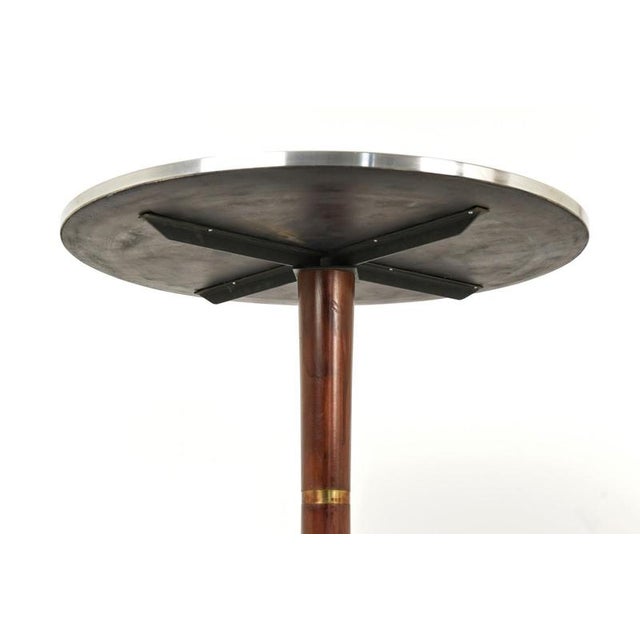Round Black Diner Table, USA, 1950s For Sale - Image 4 of 9