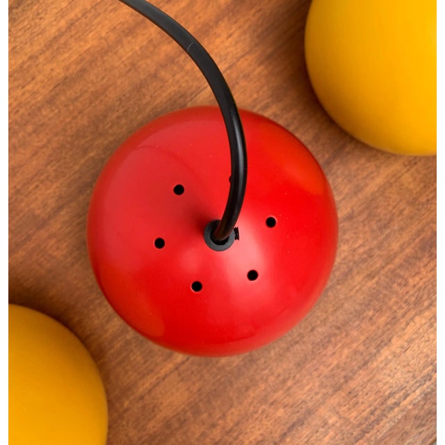 Mid-Century German Space Age Metal Ball Pendant Lamps, Set of 2 For Sale - Image 11 of 18