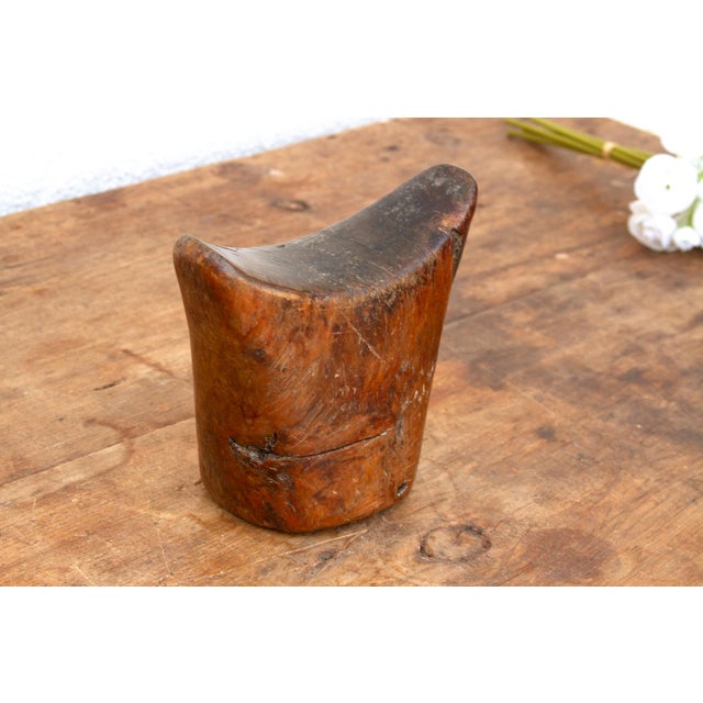 African Antique African Wooden Headrest For Sale - Image 3 of 8