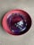 Oxblood Red Signed 1980s Postmodern Studio Art Glass & Ceramic Wall Sculpture Charger Memphis Era Fused Centerpiece For Sale - Image 8 of 12