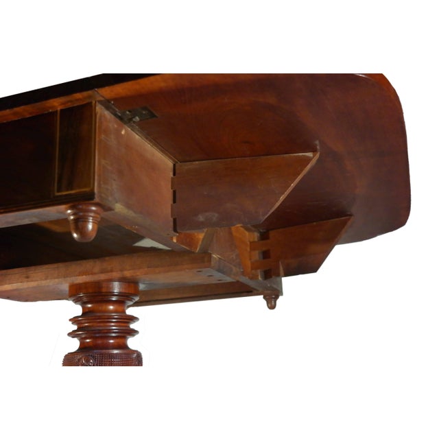 Late 19th Century Late 19th Century Antique American Mahogany Pembroke Table For Sale - Image 5 of 7