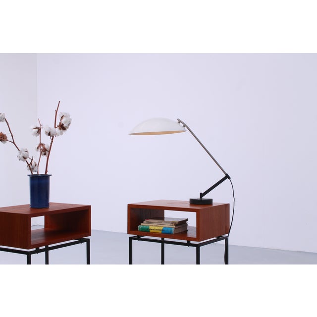 Metal Ufo Shaped Table Lamp in Metal by Floris Fiedeldij for Artimeta, 1960s For Sale - Image 7 of 18