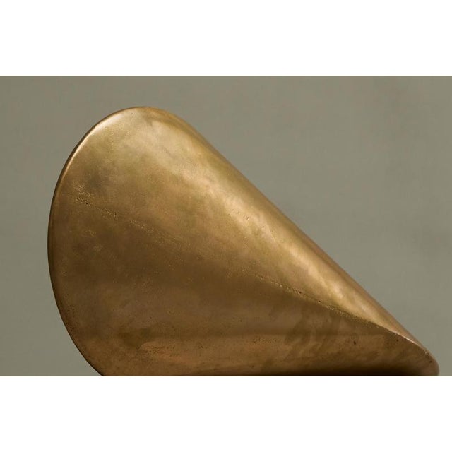 Paul Schatz, Oloid, 2000s, Patinated Sand Cast Brass For Sale - Image 17 of 18