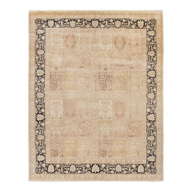 Mogul Collection Hand-Knotted Area Rug - Ivory 9' 3" x 11' 10" For Sale - Image 9 of 9