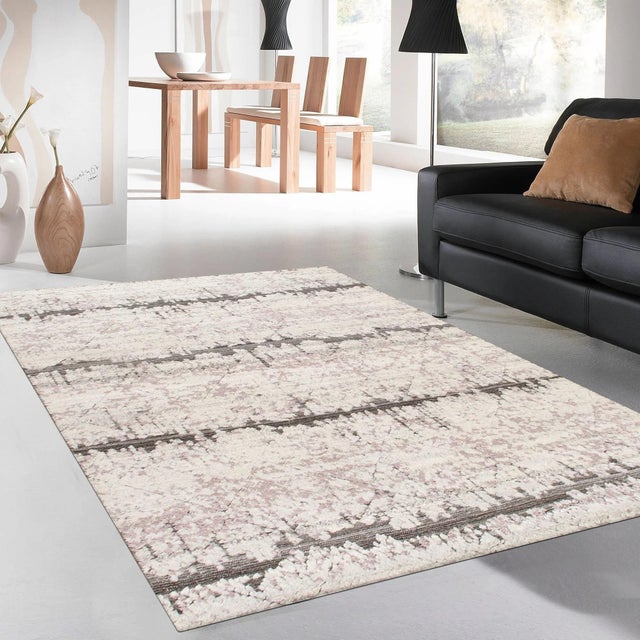 Pasargad Home Vogue Ivory Wool Area Rug- 5'11" X 9' 1" For Sale - Image 4 of 4