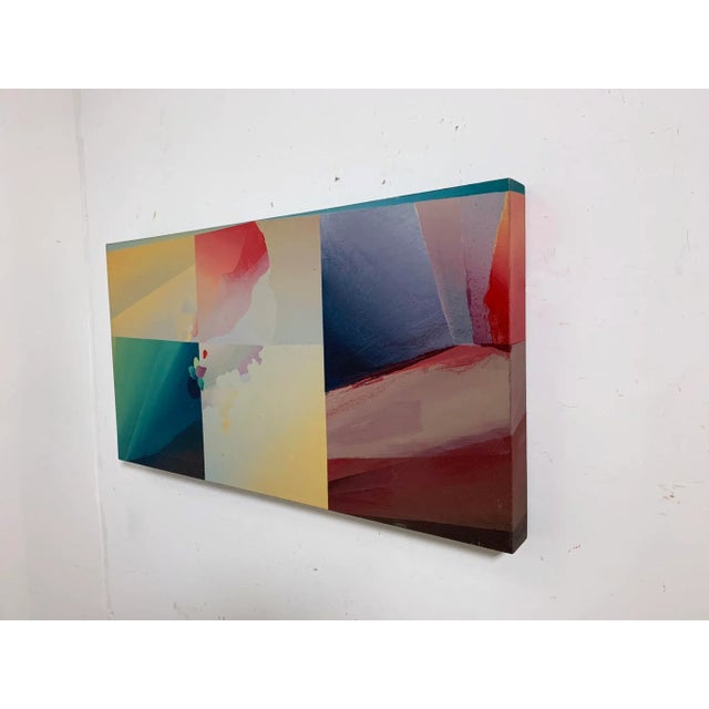 Post modern color block painting, ca. 1980s, by Robert Hrynkiw, whose work is included in the collection of the Ukrainian...