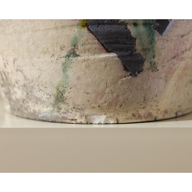 Monumental Abstract Sculptural Studio Ceramic Vessel, 27" For Sale - Image 11 of 15