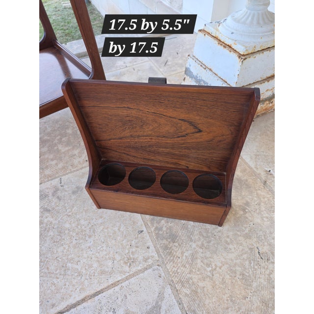 Brown BRDR Dalsgaard 1950's Bar Cart From Denmark For Sale - Image 8 of 17