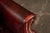Oxblood Red Vintage Tufted Leather Wingback Chesterfield Armchair in Oxblood For Sale - Image 8 of 14