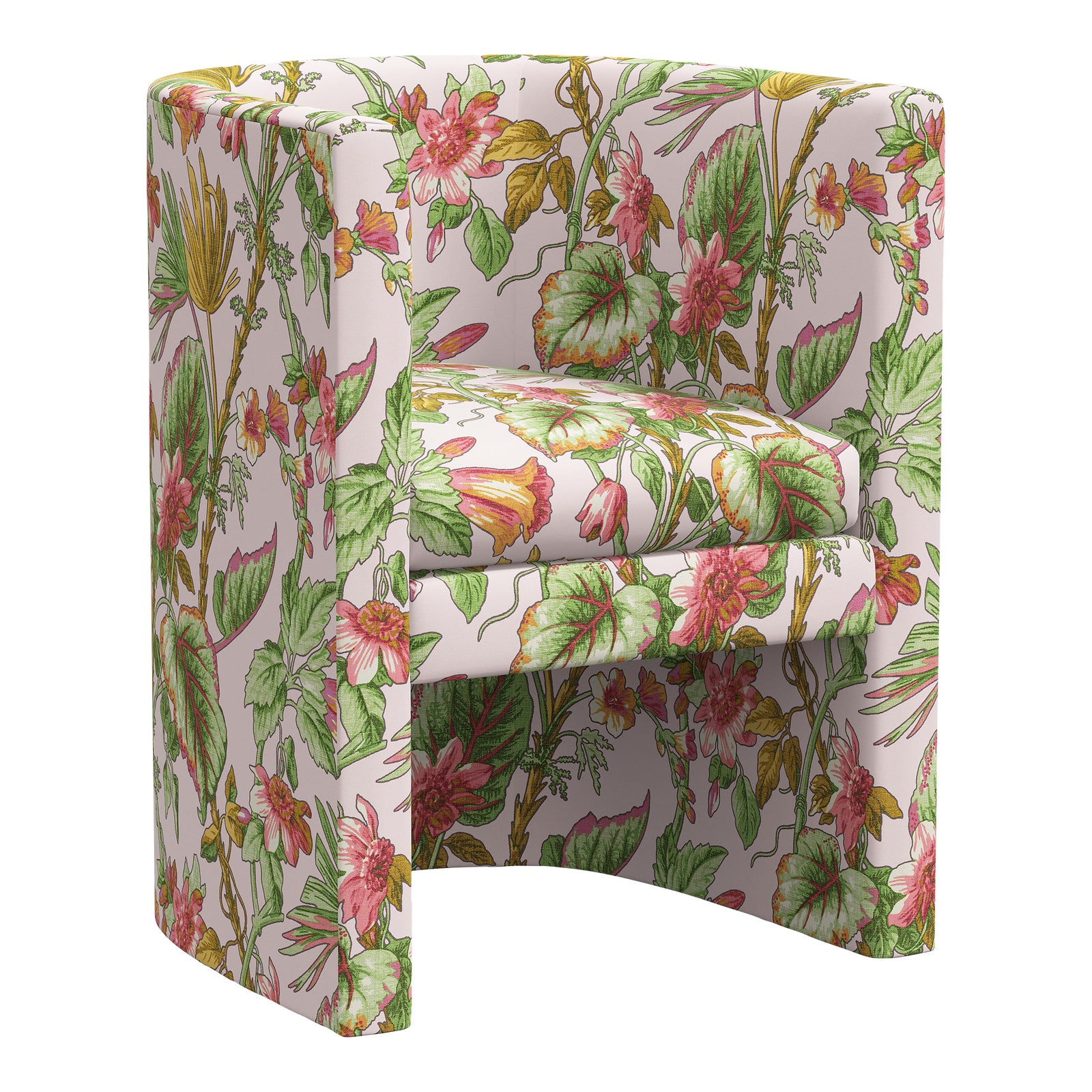 Red from Scalamandre crafted by Cloth & Company Logan Chair, Pink ...