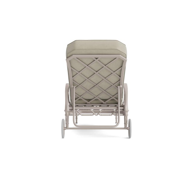 Brown Jordan Brown Jordan Calcutta Adjustable Chaise Lounge, Dove frame with Fusion Meadow fabric For Sale - Image 4 of 11