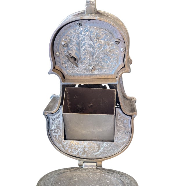 Antique Silverplate Violin With Music Box and Secret Drawer For Sale In Reno/Lake Tahoe - Image 6 of 11