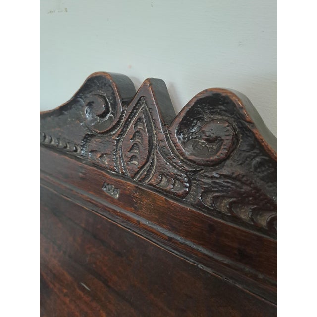 17th Century English Oak Wainscot Armchair, 1690 For Sale - Image 5 of 7