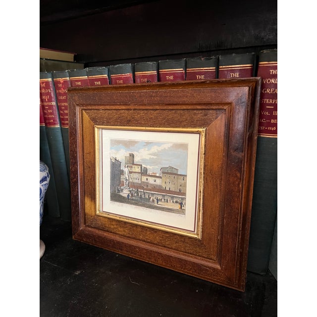 Printmaking Materials Italian Etching Fountain De Neptune, Florence, C. 1800 For Sale - Image 7 of 18
