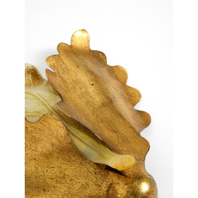 Vintage Gold-Plated Glass and Metal Wall Lamp by Banci Firenze, Italy, 2000s For Sale - Image 13 of 18
