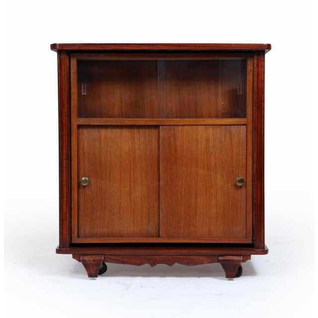 Art Deco French Rotating Cocktail Cabinet, 1940, in Good conditions. Designed 1920 to 1949
