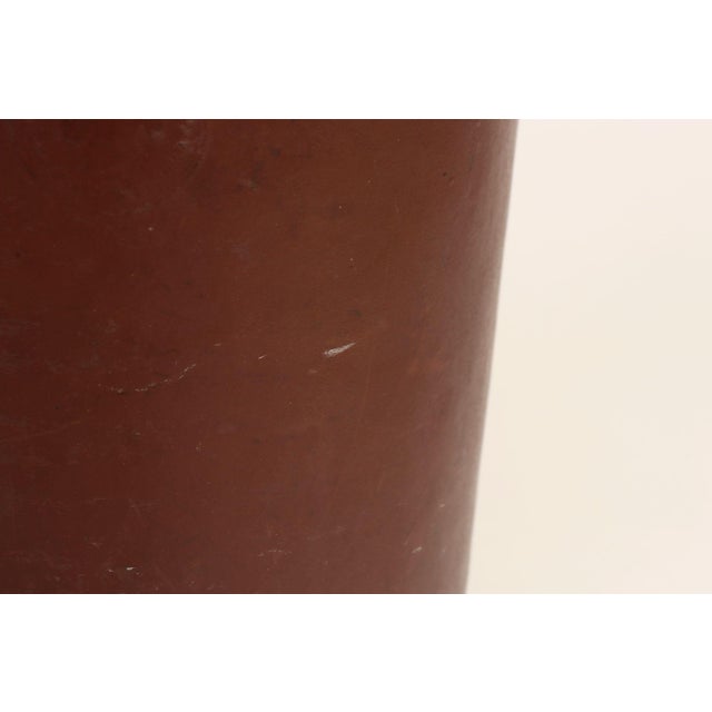 Vintage Industrial National Vulcanized Fibre Company "Vul-Cot" Waste Basket For Sale - Image 11 of 16