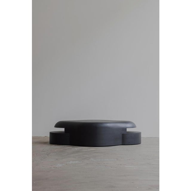 Not Yet Made - Made To Order Burned and Black Stained Oak Lahmu Coffee Table by Sizar Alexis For Sale - Image 5 of 7