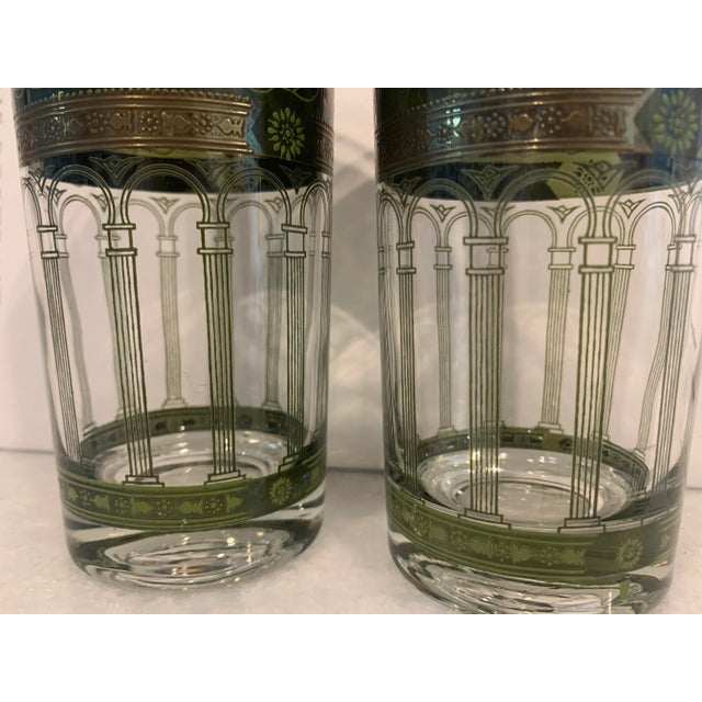 Mid 20th Century Cera Golden Grapes Glasses For Sale - Image 5 of 10