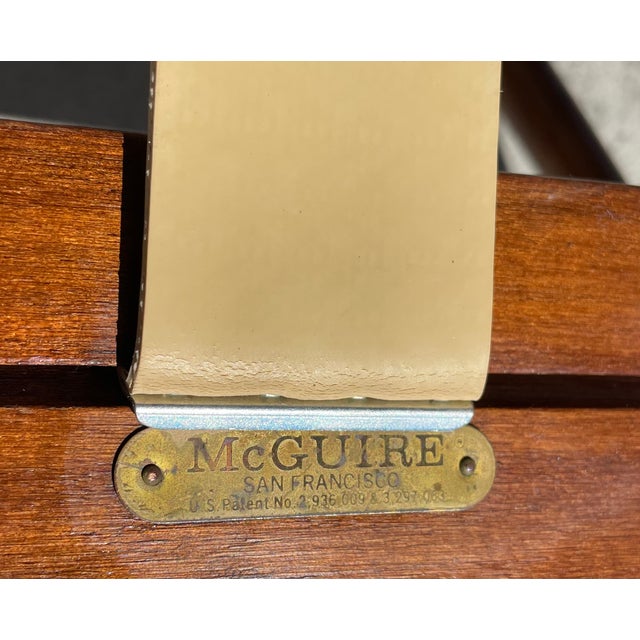 Authentic McGuire Lounge Chair, New Lee Jofa Cushions For Sale - Image 12 of 17