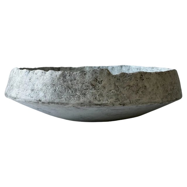 Gray Stoneware Pinakio Plate by Elena Vasilantonaki For Sale